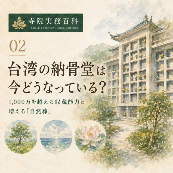 02｜台湾の納骨堂は今どうなっている？ 1,000万を超える収蔵能力と増える「自然葬」