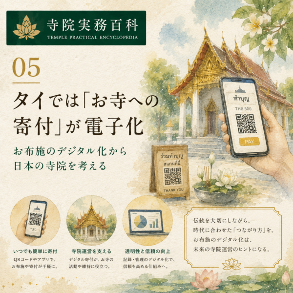 05｜タイでは「お寺への寄付」が電子化——お布施のデジタル化から日本の寺院を考える
