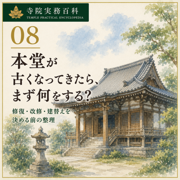 08｜本堂が古くなってきたら、まず何をする？